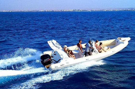 Motorboat to Both Islands Orange By and Hula Hula